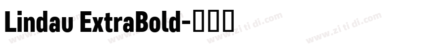 Lindau ExtraBold字体转换